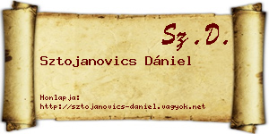 Sztojanovics Dániel névjegykártya